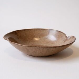 Vintage Frankoma Pottery Oval Bowl 202 Plainsman Brown